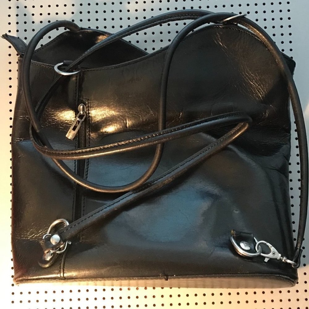 BORSE IN PELLE Leather Over the shoulder, converts to backpack